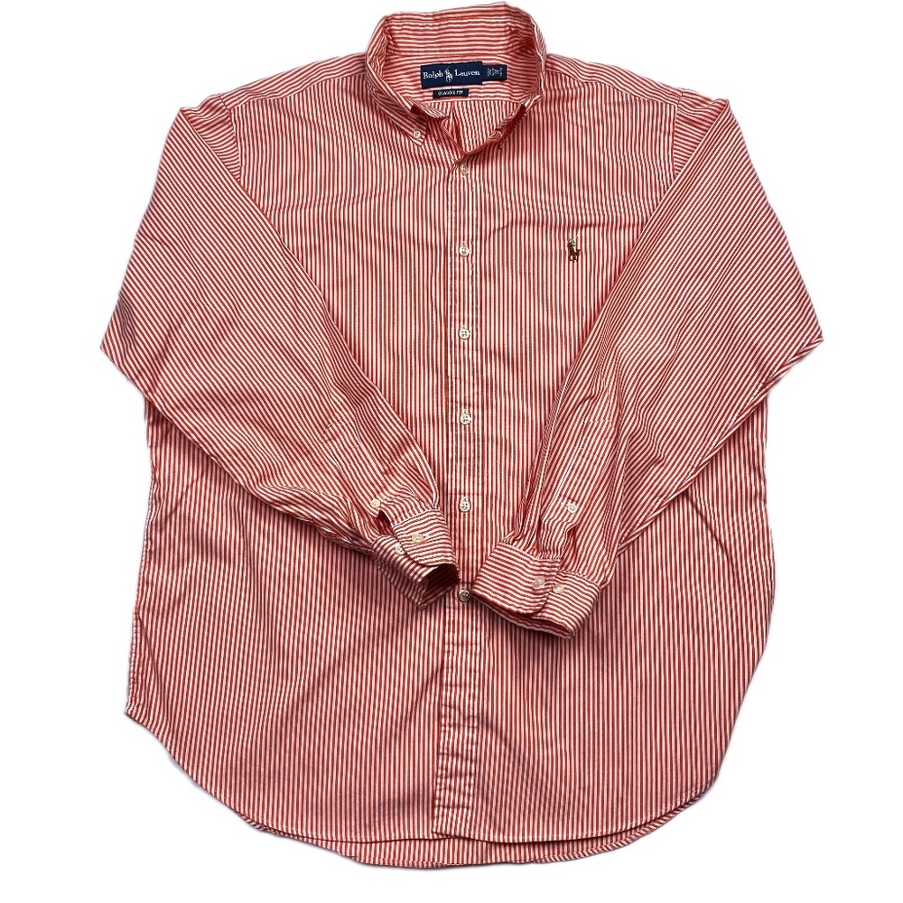 Striped * Polo Ralph Lauren Classic Fit Long Sleeve Button Down Shirt - XL